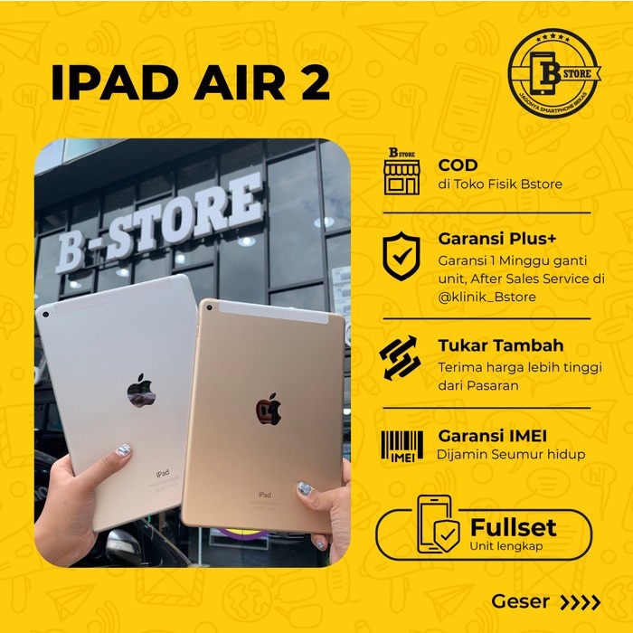 iPad AIR 2 64GB - Apple - Batangan - 64 GB - WIFI ONLY