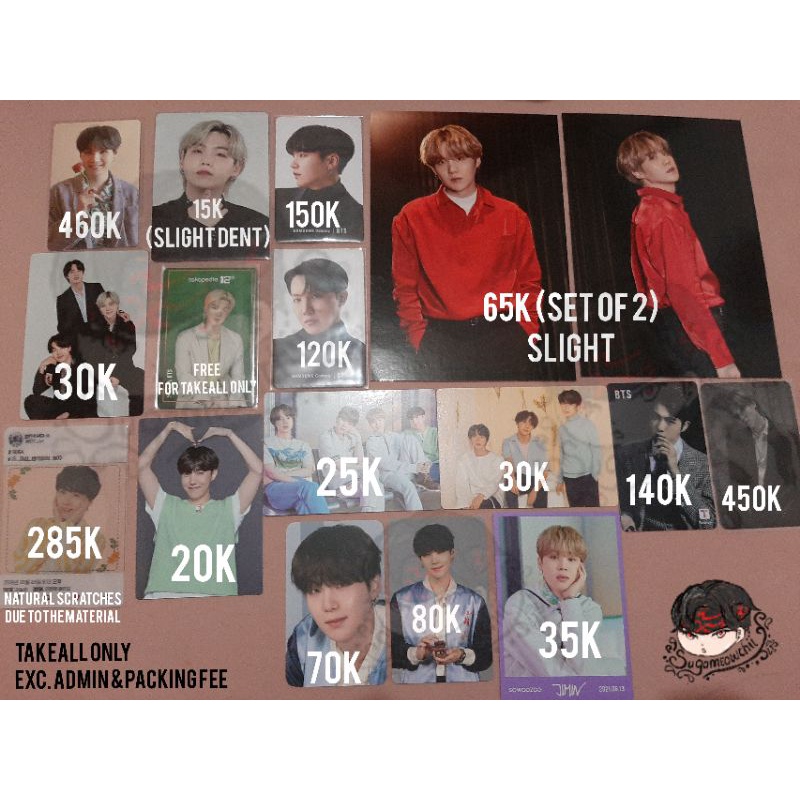 PC Memo19 Yoongi PTD Samsung Latin LY Armybooth Yoongi BUNDLE