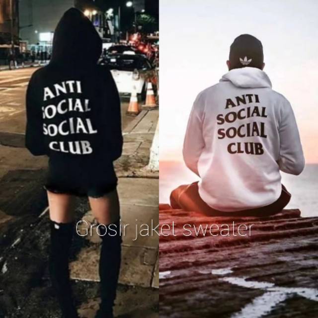 Hoodie jumper [ ANTI SOCIAL SOCIAL CLUB ] pria wanita