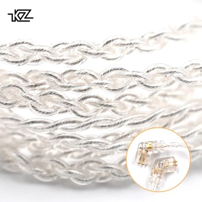 Kabel Upgrade KZ Cable Silver Cable Upgrade for KZ Earphone