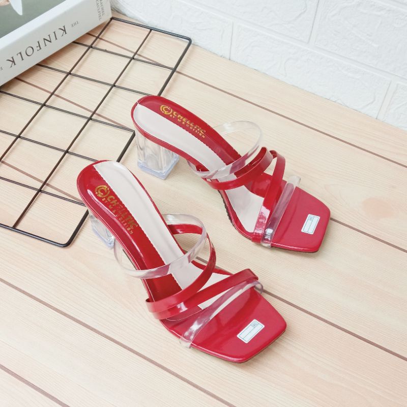 Hak Kaca Andin Jelly Terbaru/Sandal Heels Hak Kaca Wanita/Sandal heels Pesta Perempuan/Sepatu hills Kondangan Pernikahan Pengantin Cewek/Sandal Wanita Import Murah Bukan Zara Bisa Bayar Di Tempat /Cod/Gratis Ongkir/chelltic hitam merah hijau coklat