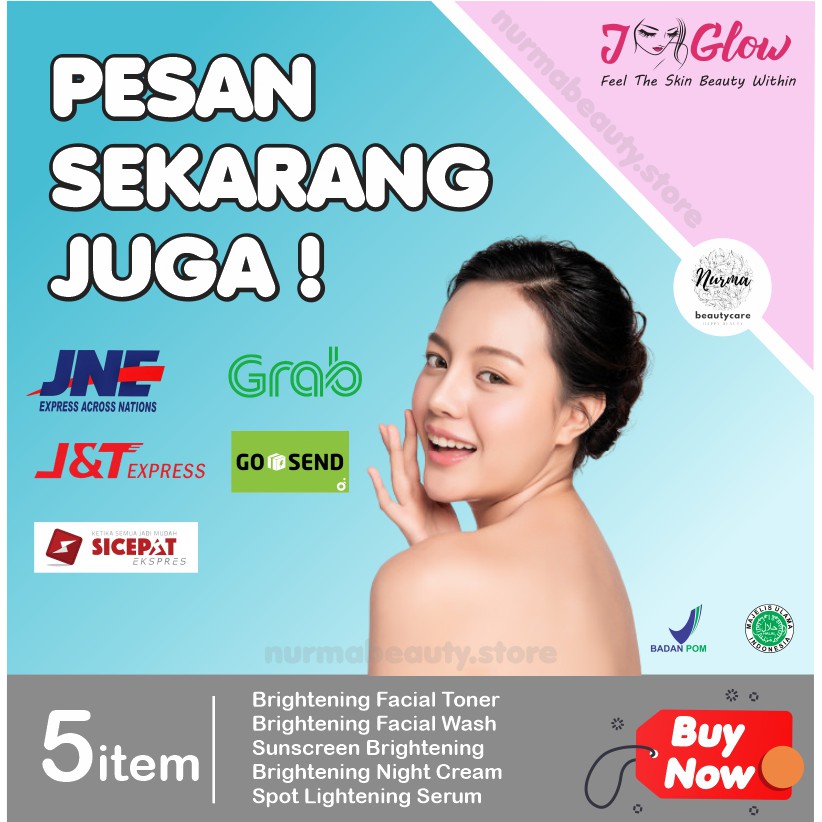 Jglow J glow Skincare Super Whitening Krim Perawatan Kecantikan Pemutih Kosmetik Wajah Glowing BPOM-8