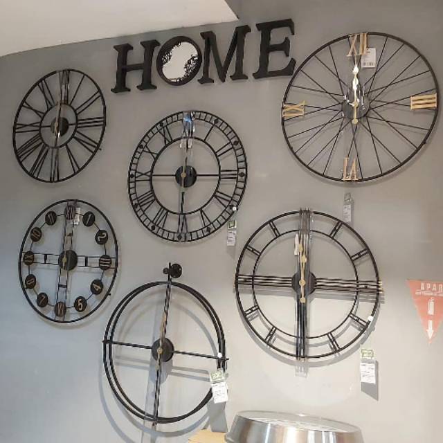 Jual JAM INDUSTRIAL JUMBO /JAM DINDING SHABBY/ JAM VINTAGE JUMBO Meigar