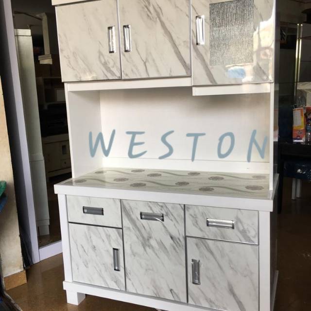 LEMARI DAPUR/SAYUR/ PIRING 3PINTU (FULL MULTIPLEK TEBAL) DUCO HPL