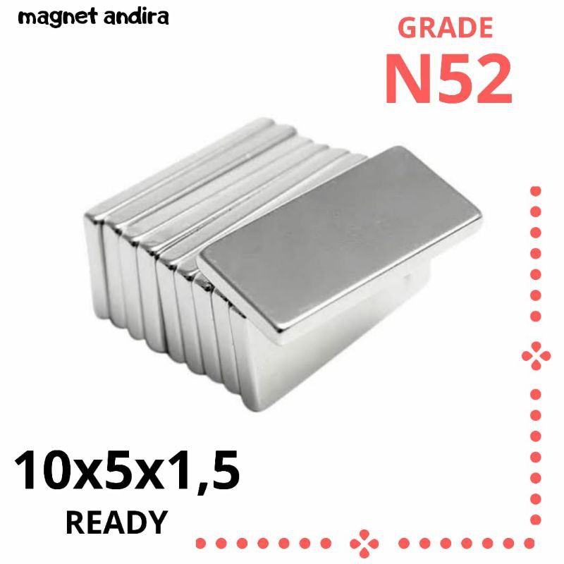 1 lusin Magnet neodymium kotak 10mm