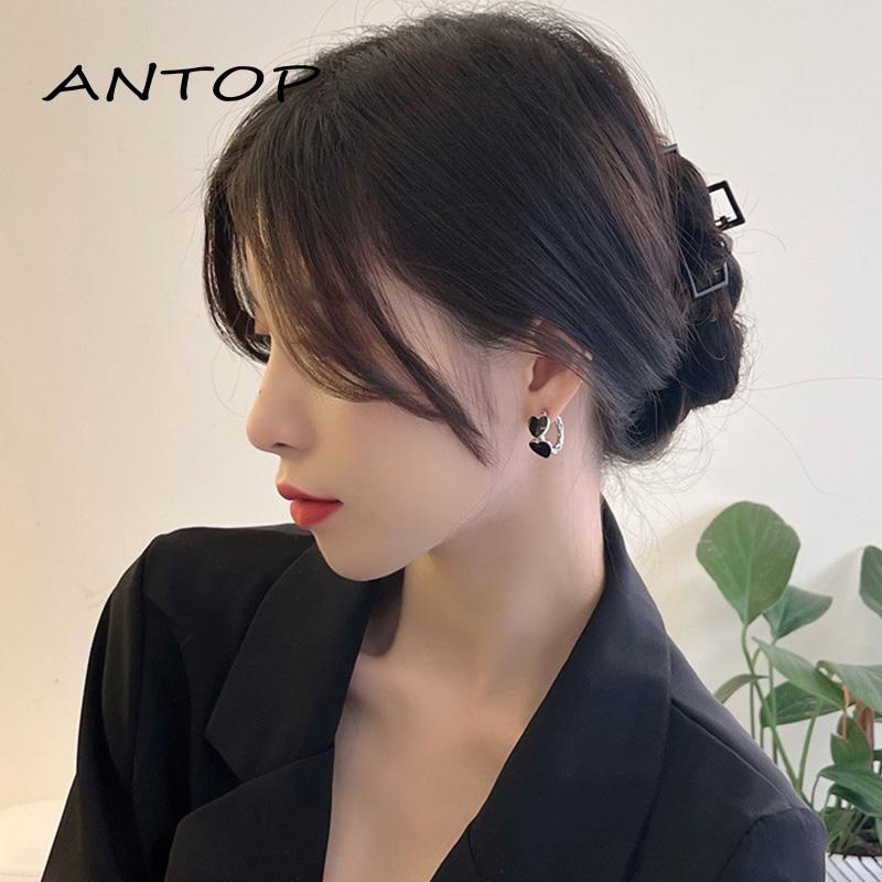 Anting Tusuk Gantung Desain Hati Gaya Kerenretro Untuk Wanita