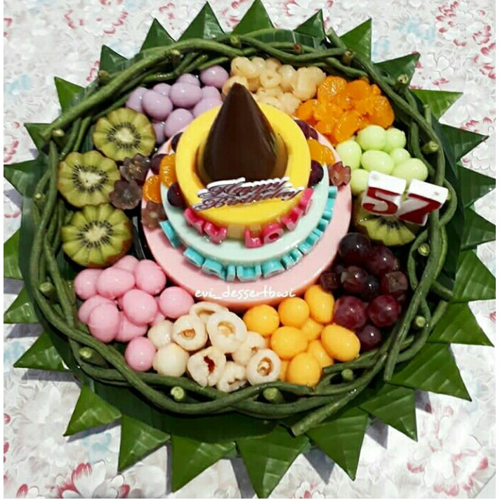 

PUDING ULTAH TUMPENG MANGGO CREAM STROWBERRY FULL BUAH