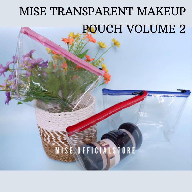 TRANSPARENT MAKEUP POUCH/POUCH MAKEUPTRANSPARAN/POUCH KOSMETIK MURAH/POUCH KOSMETIK MUA/POUCH TRAVEL