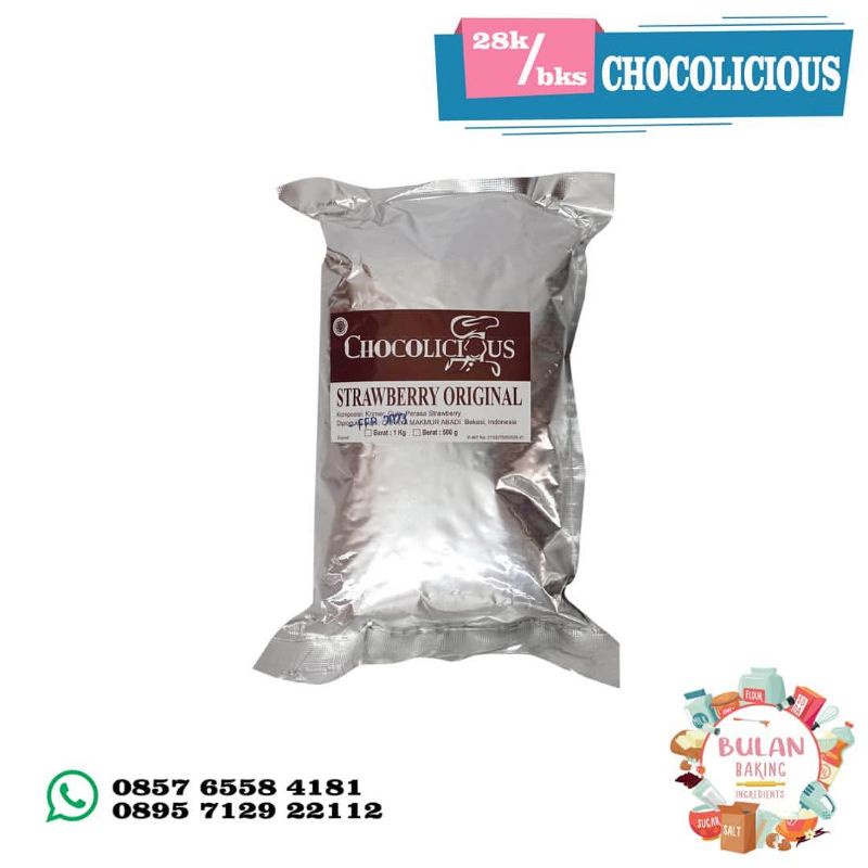 

CHOCOLICIOUS 500GR - BUBUK MINUMAN KEKINIAN DENGAN BERBAGAI VARIAN RASA