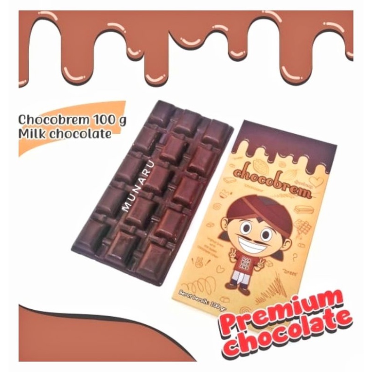 

Coklat Brem Chocobrem Milk Chocolate 100gr