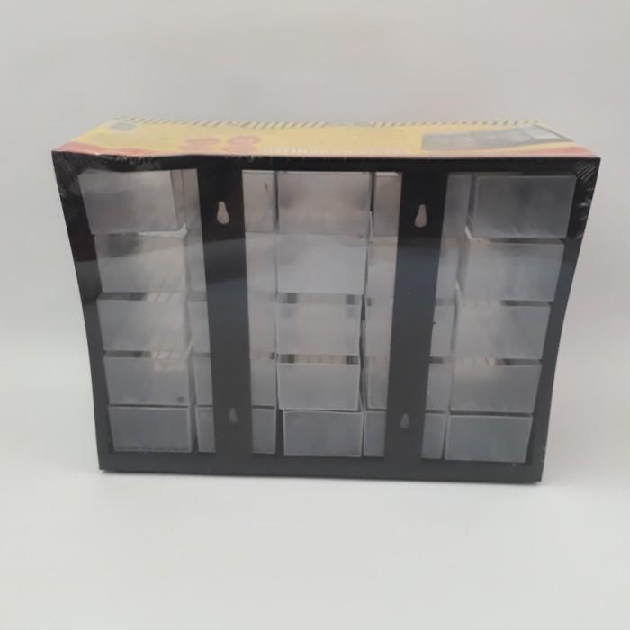Kotak Plastik Kenmaster Rak Drawer 25 Susun Laci 25Slot Rak Susun 25 S