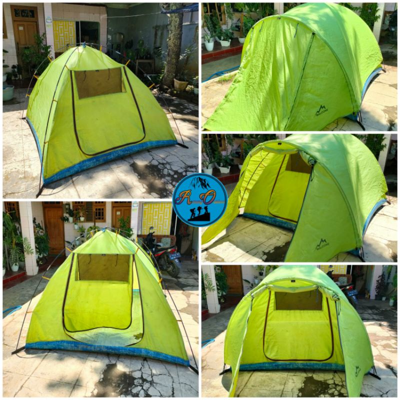 Tenda malcone double layer kaps. 4-5 orang. MURAH 