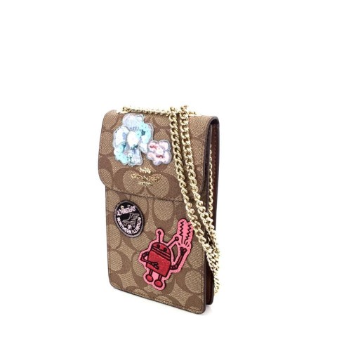 Coach 39955 Coach X Keith Hairing North South Phone Crossbody in Signature