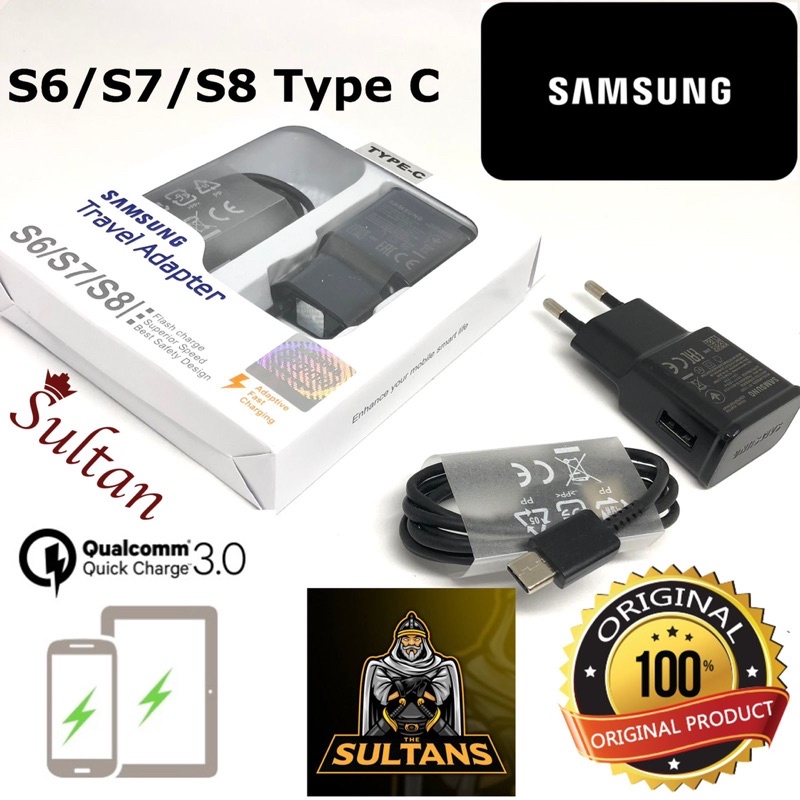 TRAVEL CHARGER SAMSUNG S6 S7 S8 MICRO TYPE C  FAST CHARGING HIGH QUALITY PROMO SEN