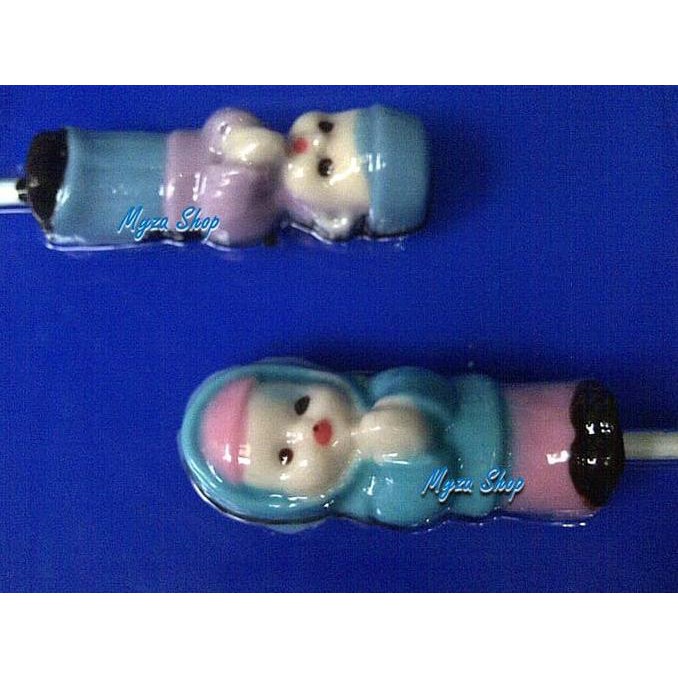 ♕GQ95615★ Cetakan Coklat Mika Lolipop TTC 324 Nuansa Idul Fitri