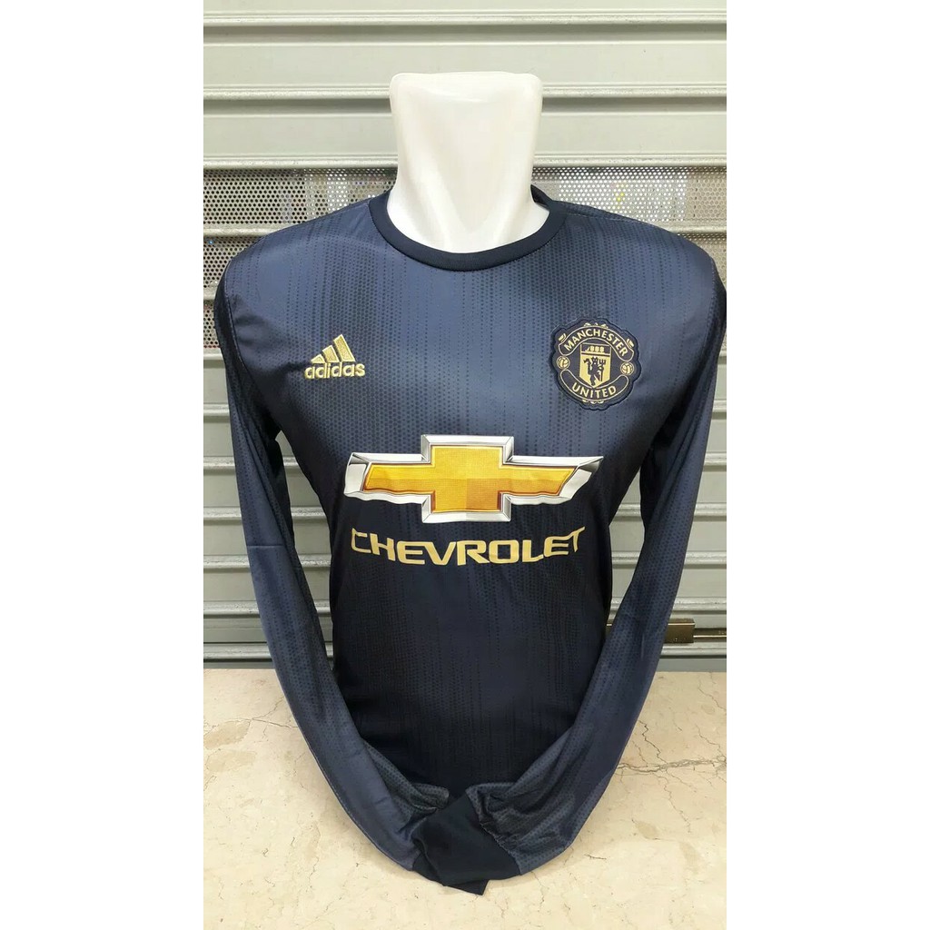 JERSEY BOLA MANCHESTER_UNITED MU 3RD LONG SLEEVE 2018/2019 GRADE ORI