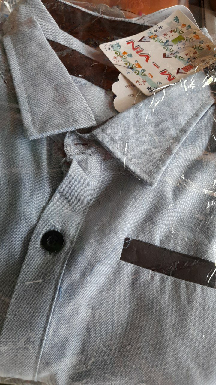 Kemeja Anak Oxford - Kemeja Lengan Panjang - Kemeja Polos Anak  1-9tahun Mvin