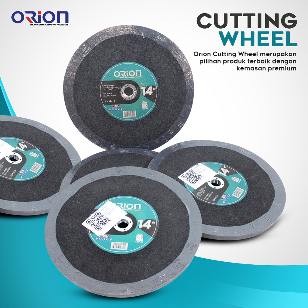 (5 Pcs) Mata Gerinda Potong 14&quot; Cutting Wheel Orion - CW355x3x25.4mm