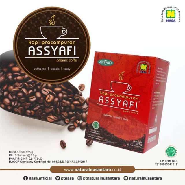 

KOPI ASSYAFI NASA - KOPI NIKMAT BANYAK MANFAAT - KOPI TIDAK MEMBUAT PERUT KEMBUNG | NASA ACEH