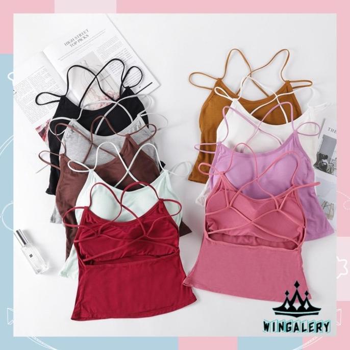 XX293 WINGALERY Tanktop import Bra Wanita Tanktop Push Up Sexy Pakaian