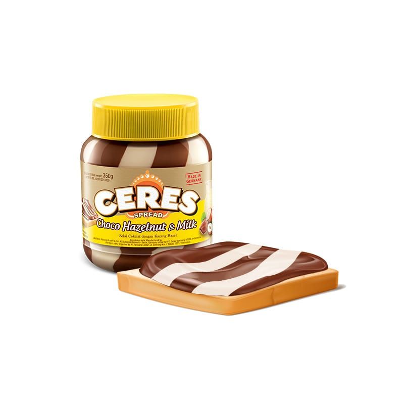 

Ceres Chocolate Spread Duo Milk Hazelnut 350g selai coklat