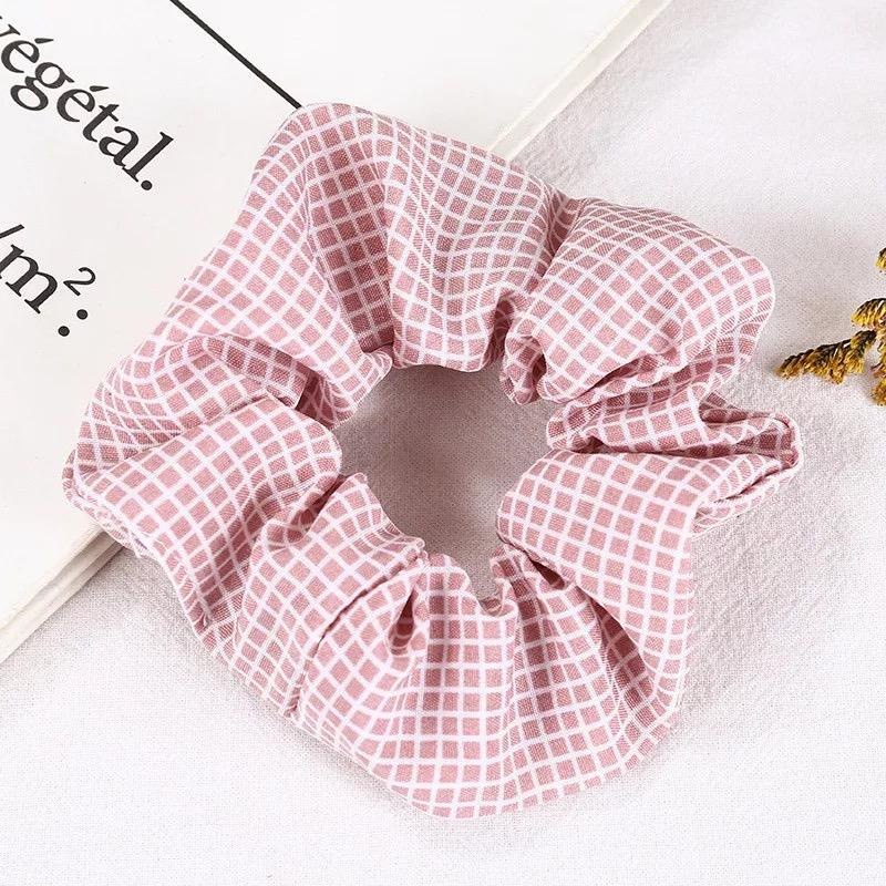 NomiYumi - Ikat Rambut Karet Scruncies Scrunchy Srunchie Pita Aksesoris Hijab Wanita Korea Simple-16