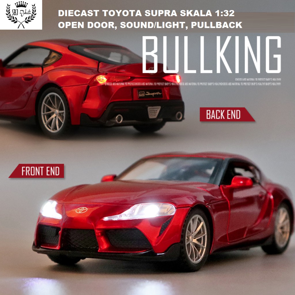 Diecast Miniatur Mobil TOYOTA SUPRA BULLKING METAL SERIES 1:32