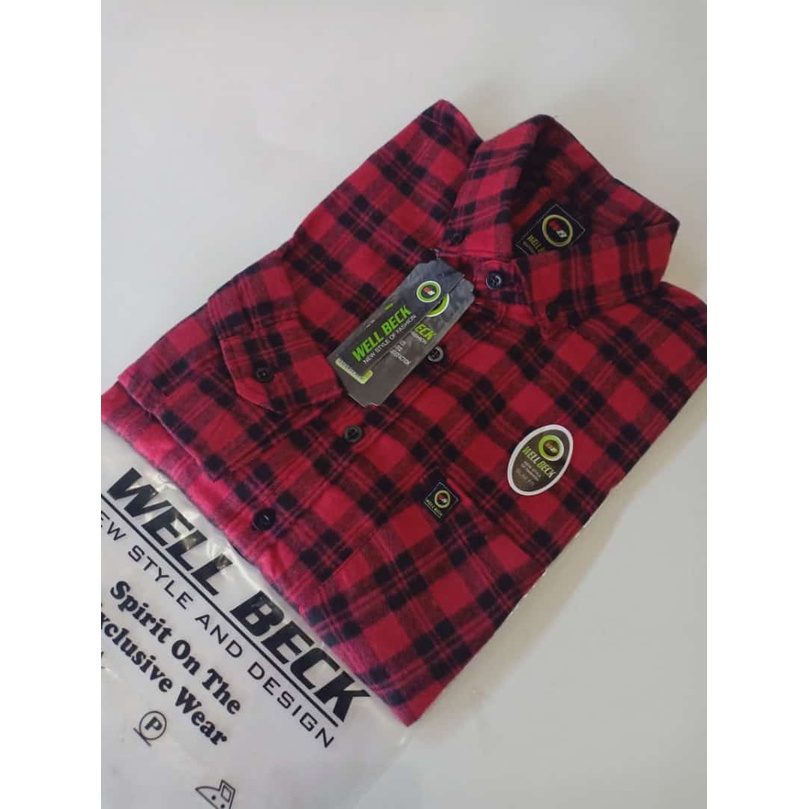 Kemeja Flanel Impor Pria Distro Flannel Lengan Panjang Pria,Kemeja Kotak Kotak Pria Lengan Panjang-FPS28