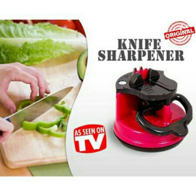 Asah pisau knife sharpener kleva asahan pisau suction pad gunting dapur alat rumah tangga kitchen