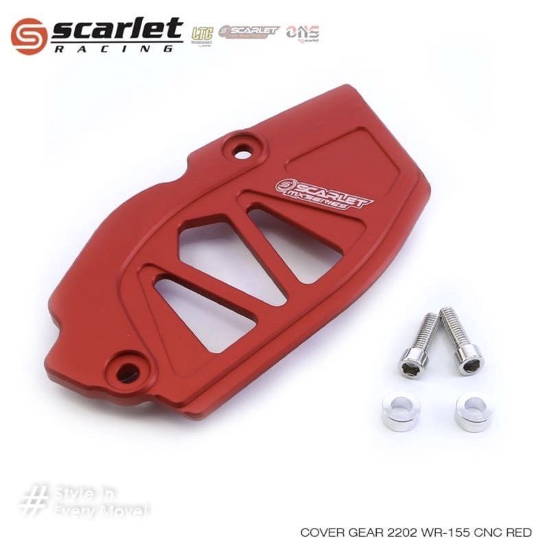 0cover gir depan Wr 155 cnc/ tutup gear depan WR 155 cnc / cover gear WR 155 scarlet /tutup gear WR