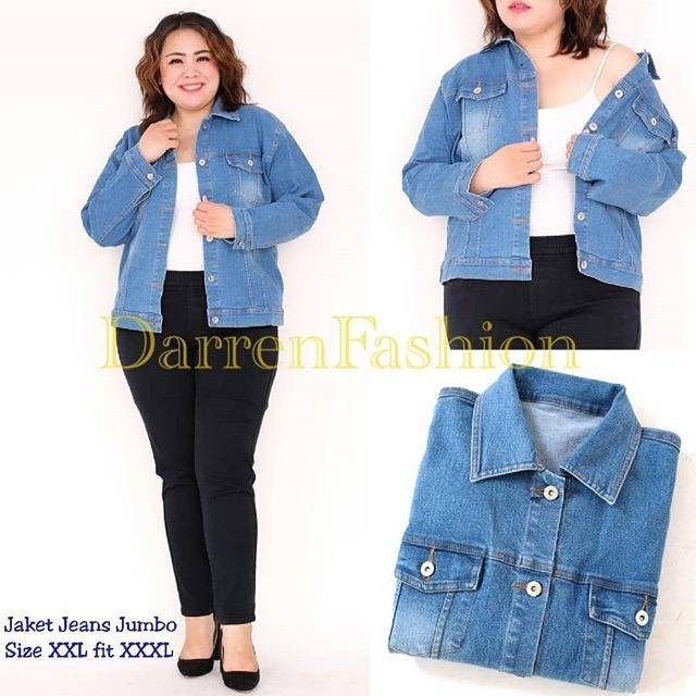 jaket jeans big size