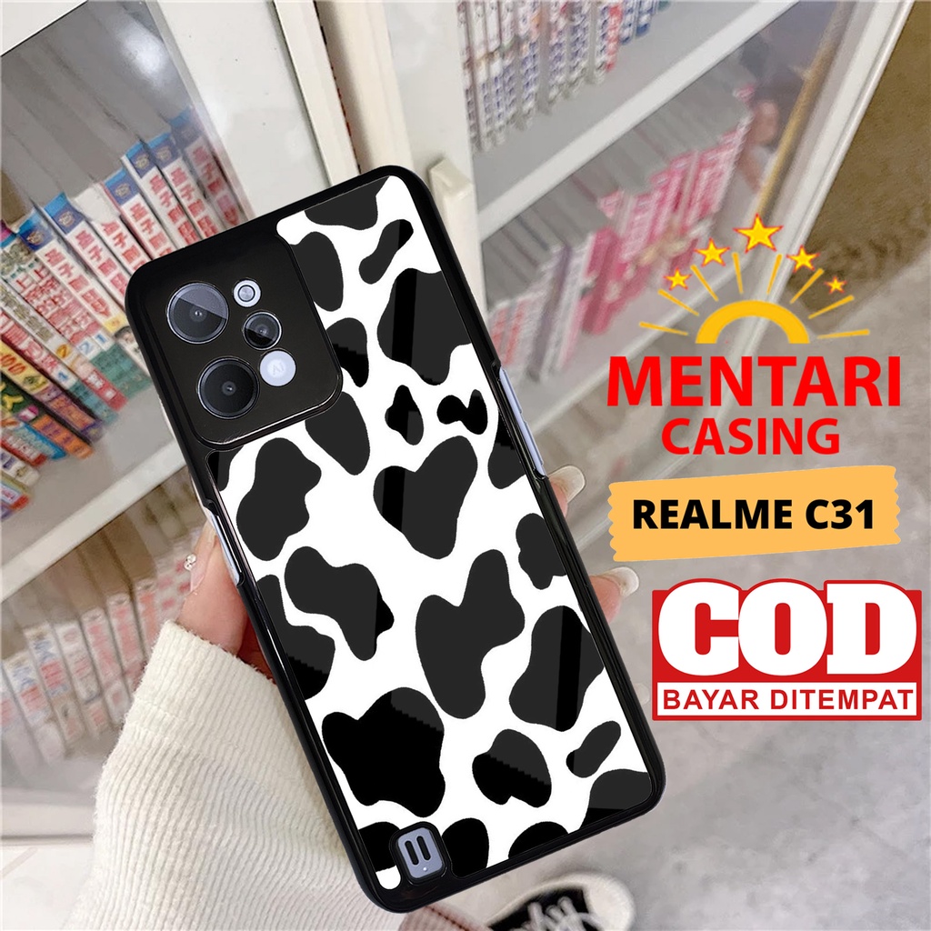 Case REALME C31 CASING REALME C31 [ COW ] Mentari casing case hp kondom hp case custom case casing c