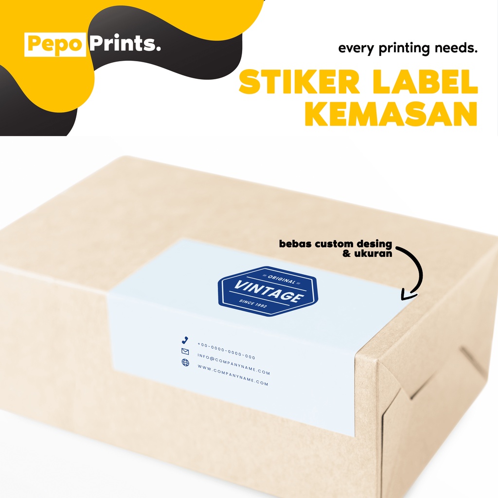

Pepo - Cetak Stiker Logo / Label Kemasan (PERSEGI)