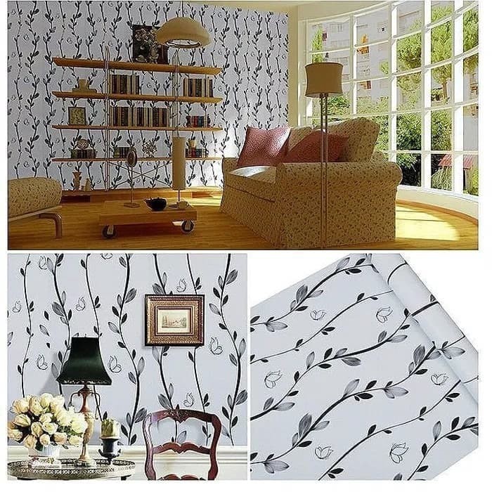 Wallpaper Dinding Motif Padi Ukuran 10 Meter x 45 CM