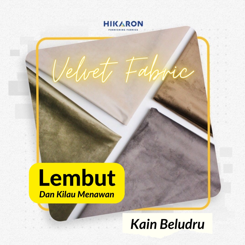 Kain Sofa Mebel Pelapis Bahan Jok Kursi Bangku Meteran Beludru Velvet Fabric Quality