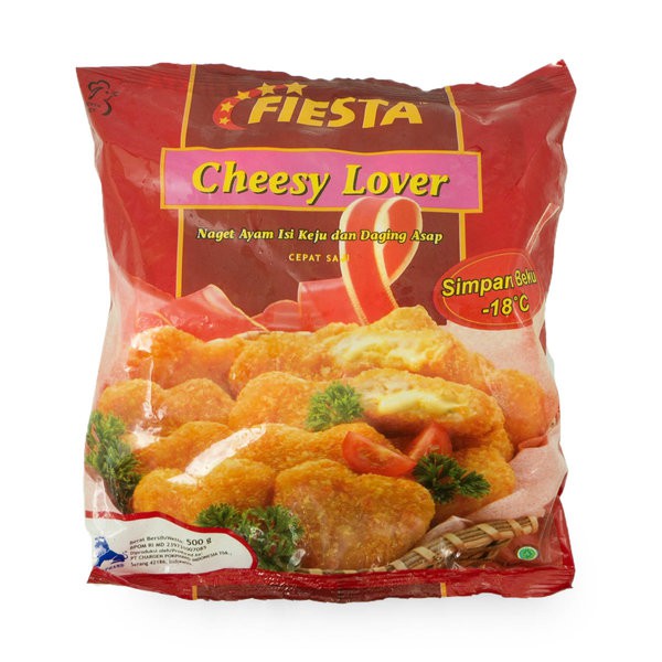 

FIESTA CHEESY LOVER 500 GR | CHICKEN NUGGET | NAGET AYAM | NAGET ISI KEJU