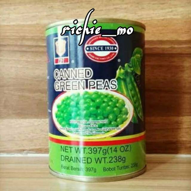 

Kacang Polong Kaleng-Maling TTS Kacang Polong 397gr