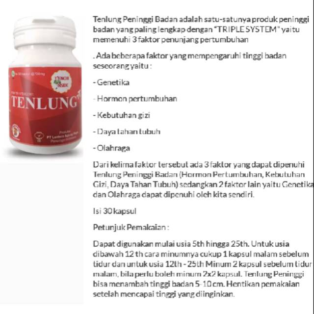 TENLUNG TINGGI BADAN