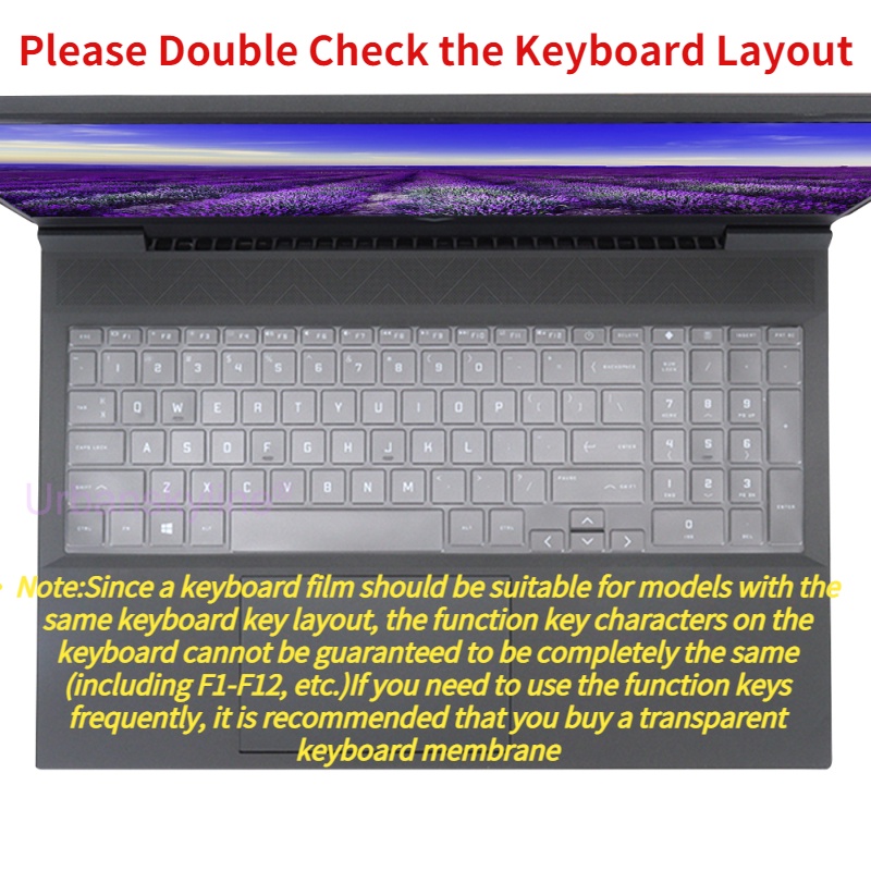 Cover Pelindung Keyboard Gaming HP Victus 7MAX 2021 16.1 &quot;Anti Air / Debu Bahan Silikon Ultra Tipis