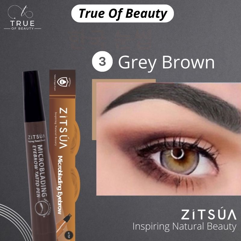 Pensil Alis Korean Tatto Pen 4-Tip Waterproof Microblading ZITSUA