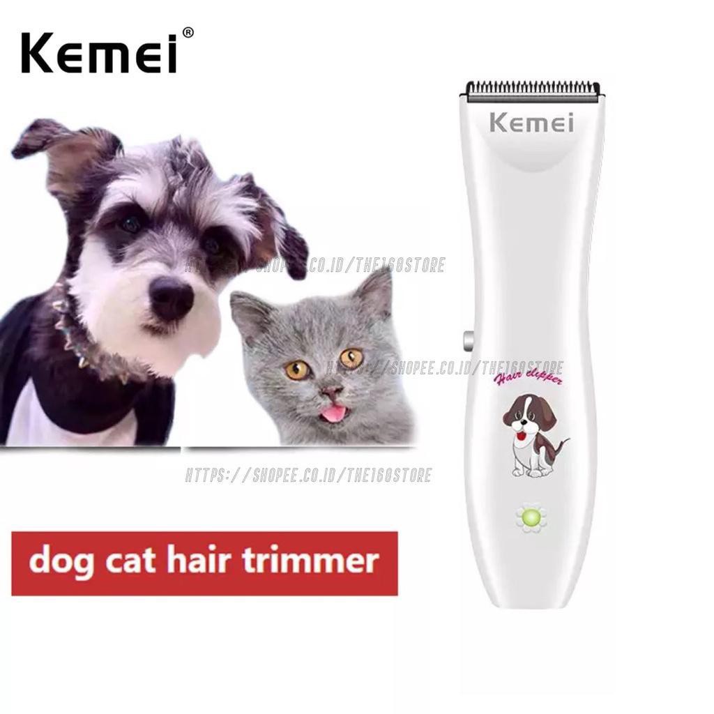 KEMEI 1051 ORIGINAL CUKURAN BULU HEWAN ELEKTRIK CAS PET CLIPPER RECHARGEABLE ANJING KUCING KM 1051 KM1051 KM1051