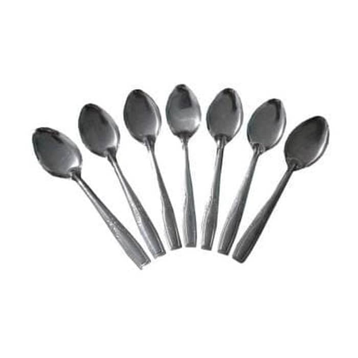 [COD] SENDOK MAKAN STAINLESS STEEL 12PCS / 1 LUSIN