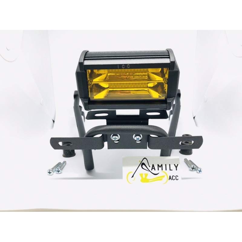 Bracket Dudukan Plat Nopol + Lampu Tembak 24 LED Motor Yamaha Nmax New 2020 Aerox 155 Nmax Old 2019