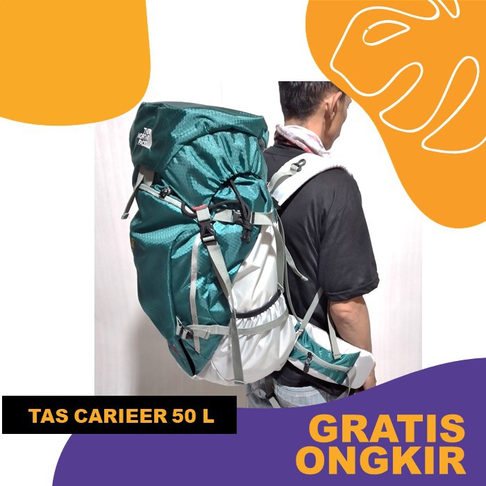 Tas ransel / carier 50L up to 60 Liter Tas Outdoor waterproof
