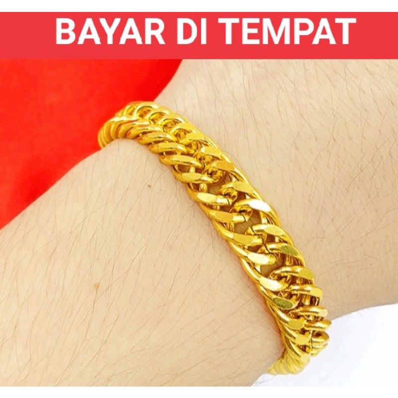 Perhiasan wanita dewasa atau pun remaja,Xuping gelang Rantai tangan free cincin dan tersedia gelang nya saja ukuran 22mm-18mm lapis emas 22k gold