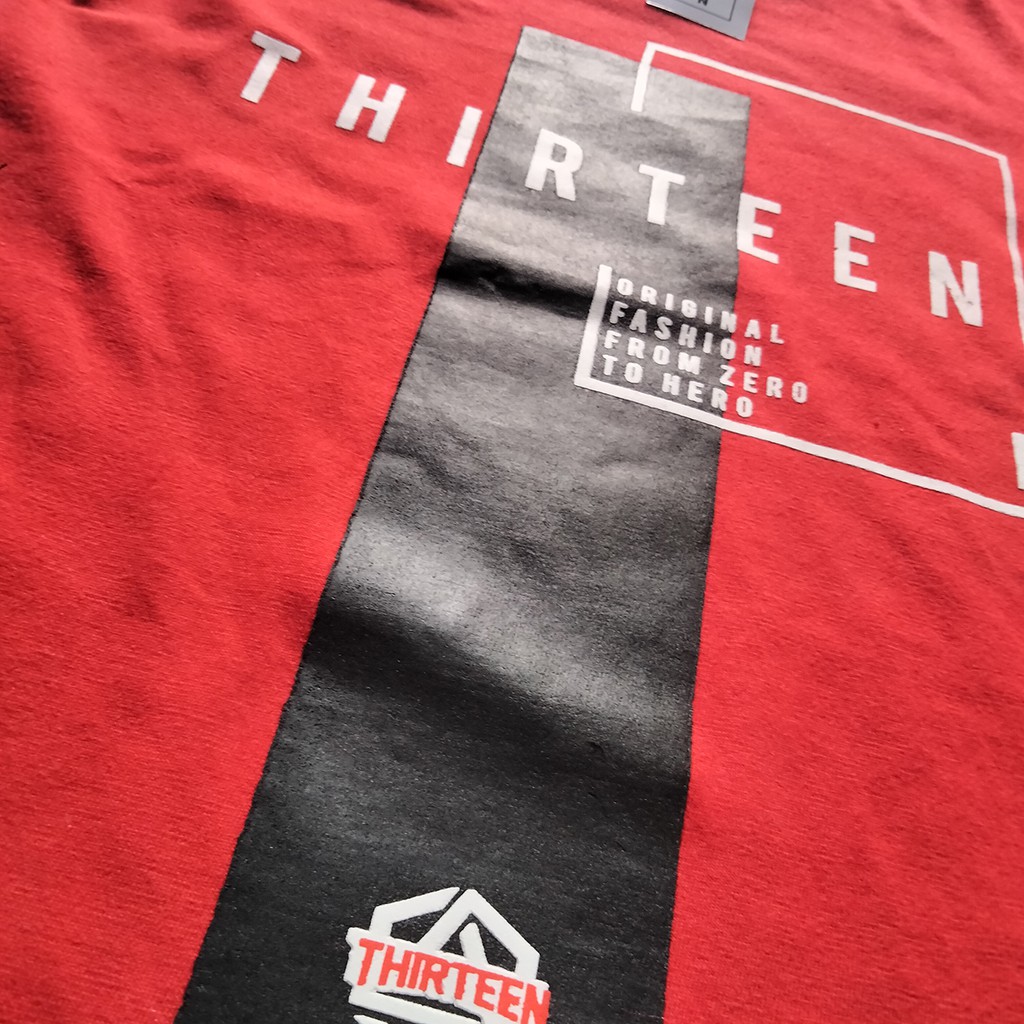 Kaos Anak Distro Thirteen Merah 145