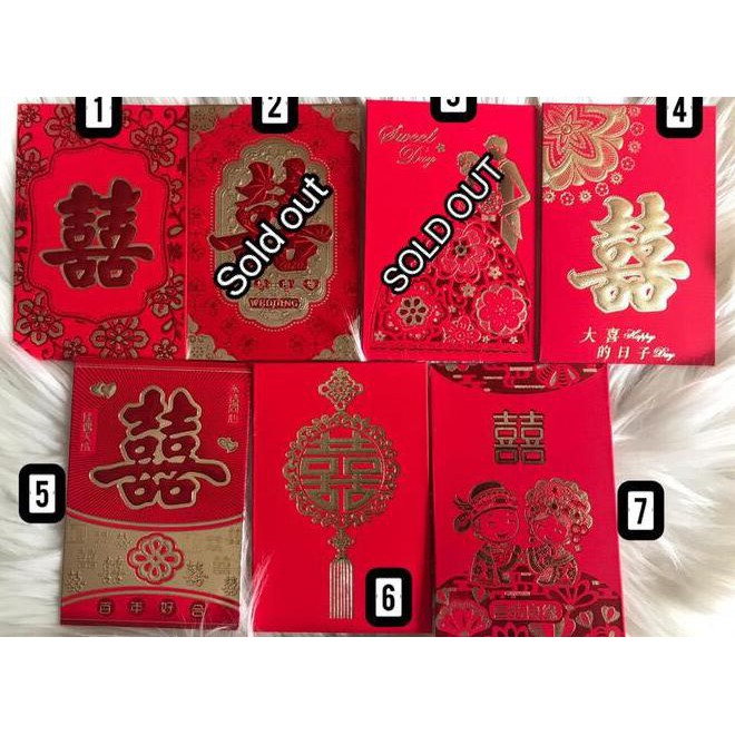 

Angpao Angpau Angbao Amplop Wedding Married Shuang Xi Pesta Uk Pendek
