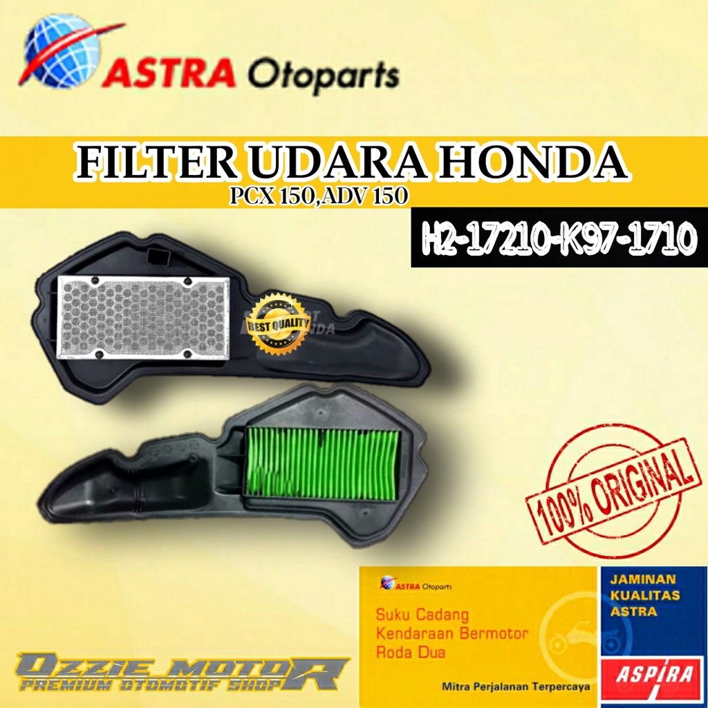 FILTER UDARA ASPIRA ORIGINAL TIPE K97 MOTOR HONDA PCX 150 ADV 150