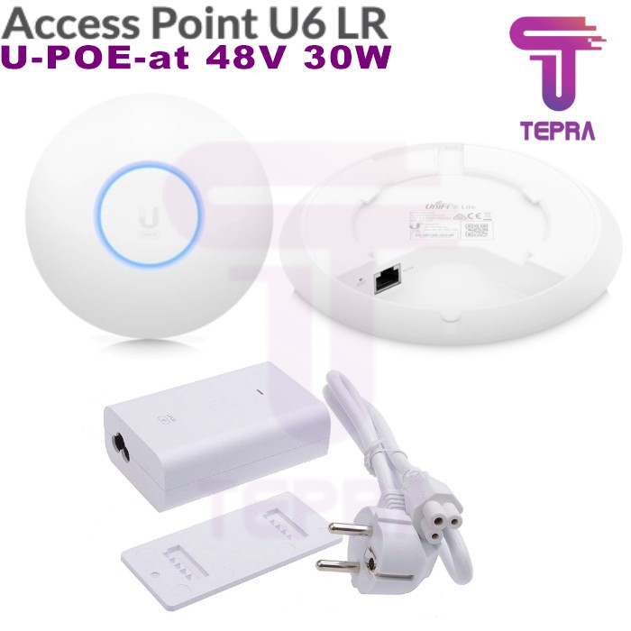 Ubiquiti U6-LR|UniFi 6 Long Range|UAP 6 LR +U-POE-at 48V 30W PAKET