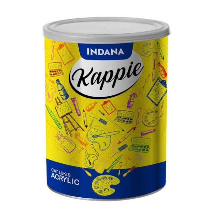 

Cat Lukis Kappie Cat Akrilik Acrylic Hitam Black 1 kg Indana